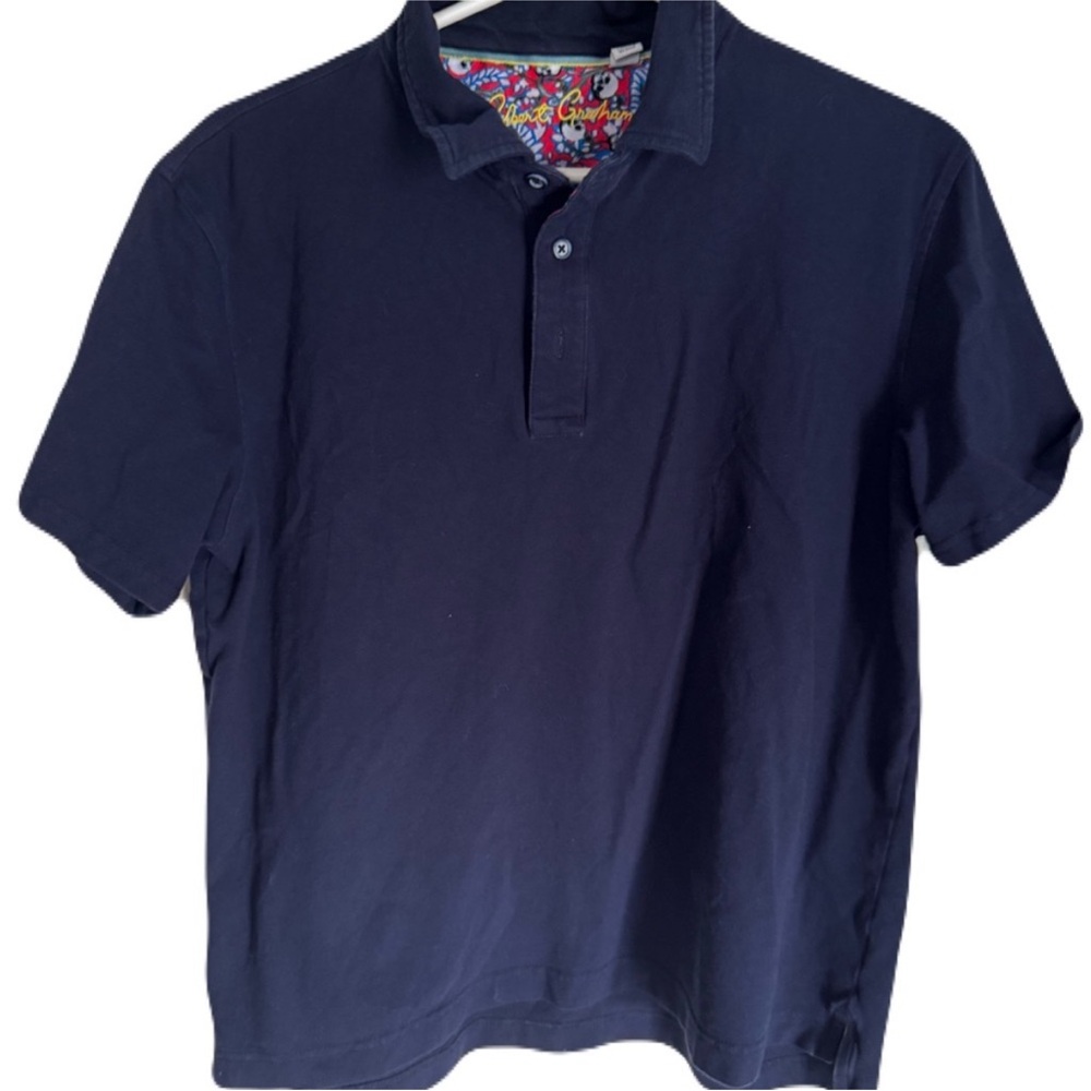 Robert Graham Polo Navy Blue Size M